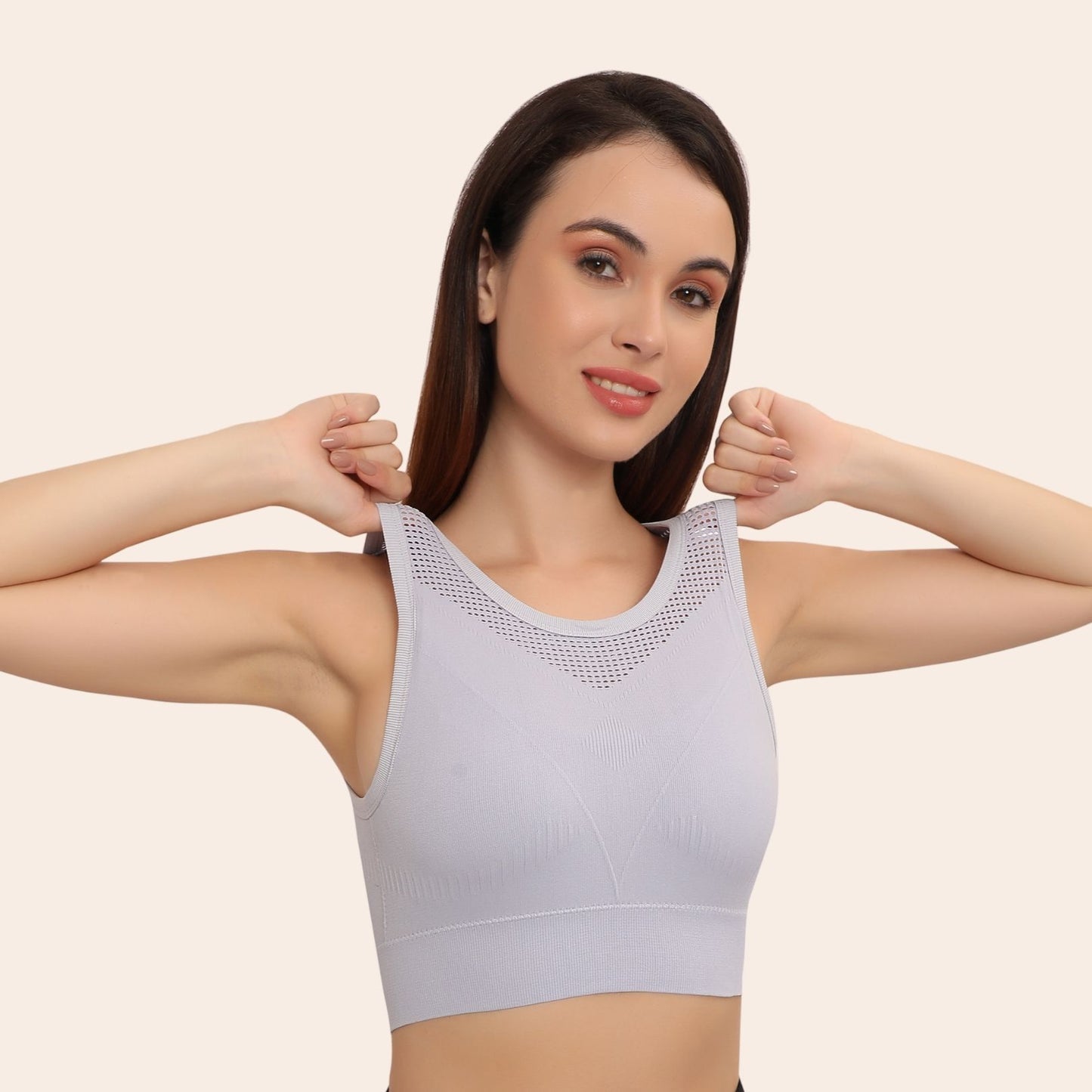 High Support Padded Wireless Sports Bra