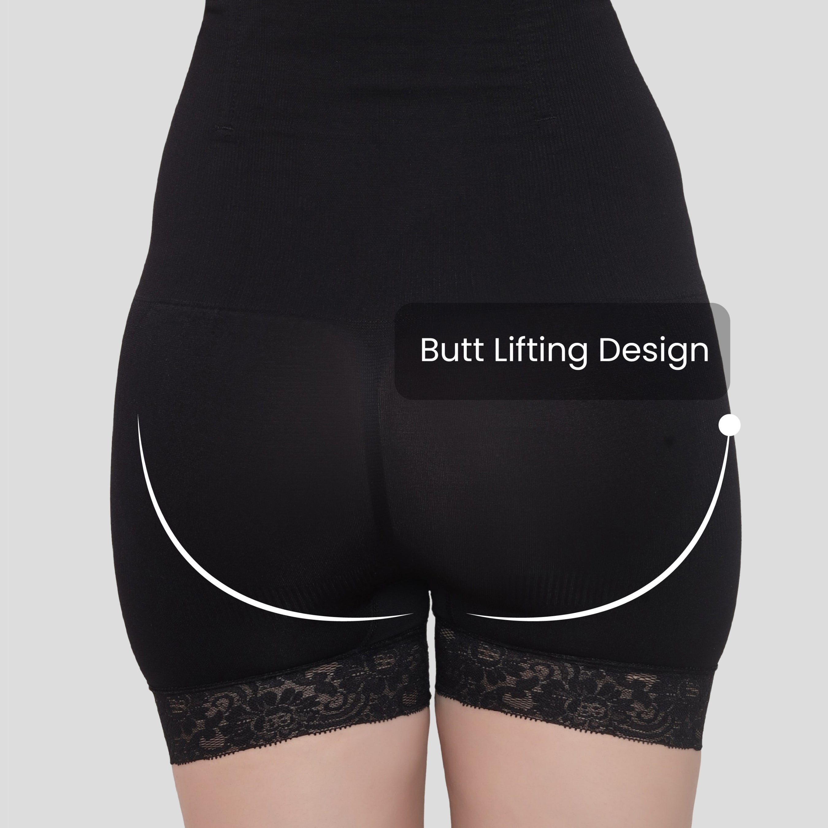 High Waist Tummy Control Shapewear With Lace