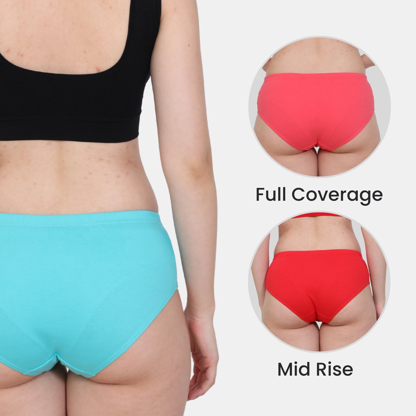 Soft Stretchable Concealed Waistband Everyday Panty
