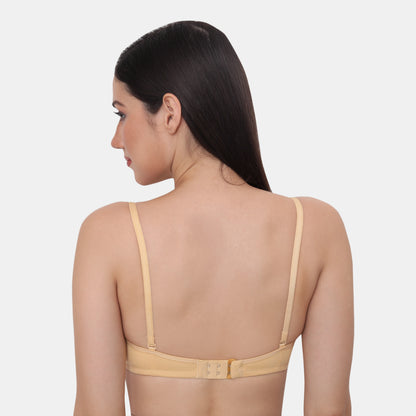 Full Coverage Padded Non-Wired Adjustable Straps Tshirt Bra