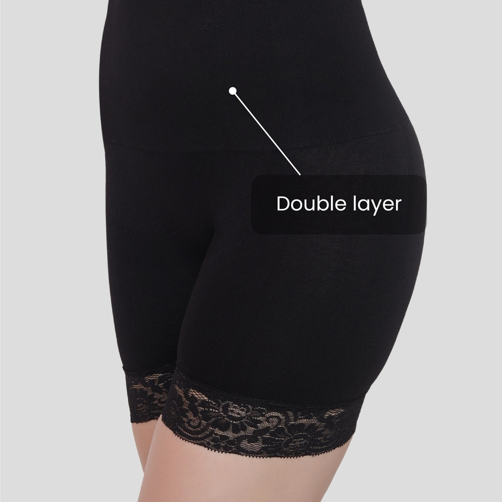 High Waist Tummy Control Shapewear With Lace
