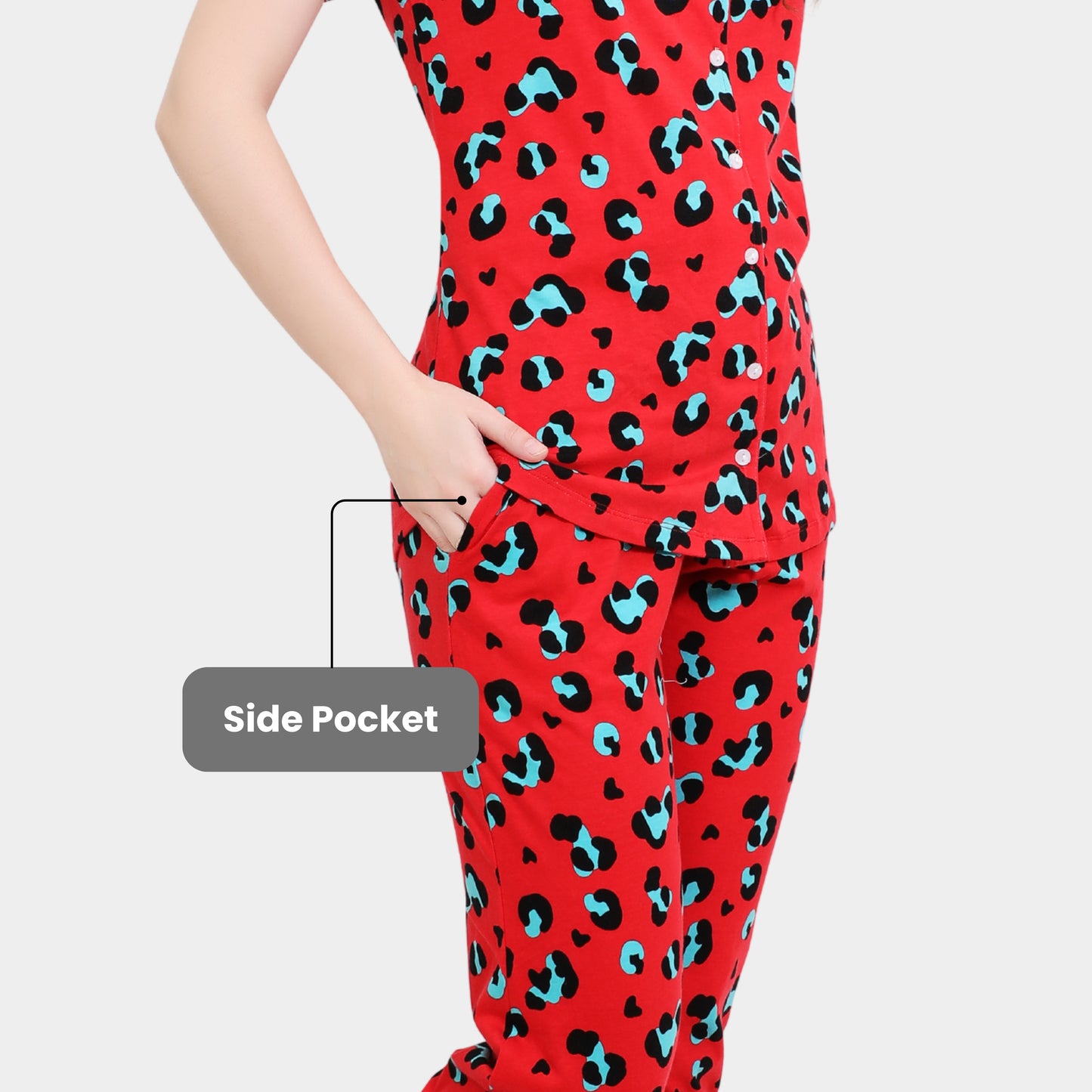 Printed Full Length Night Gown