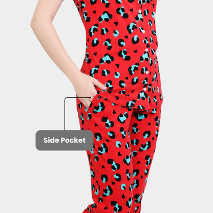 Printed Full Length Night Gown
