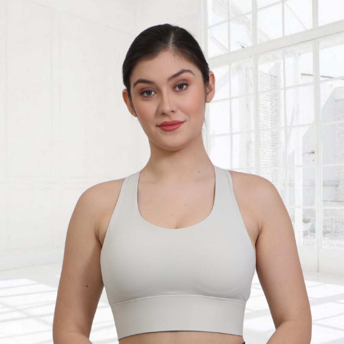 Spandex Padded Back Hook Sports Bras