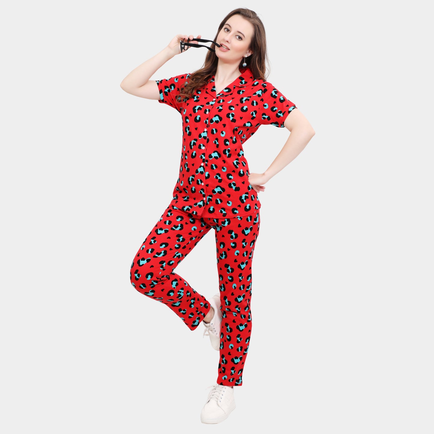 Printed Full Length Night Gown