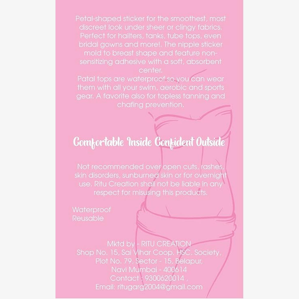 Nipple Cover Bra Petals Round Shop