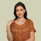 Floral Print Full Length Night Gown