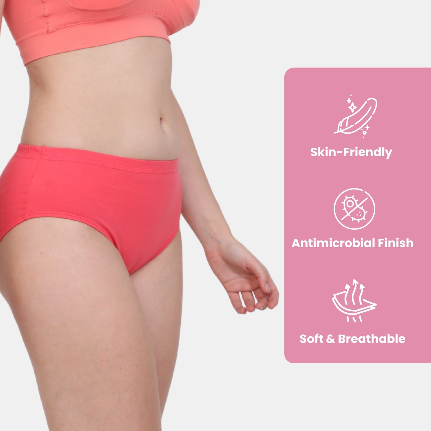 Soft Stretchable Concealed Waistband Everyday Panty