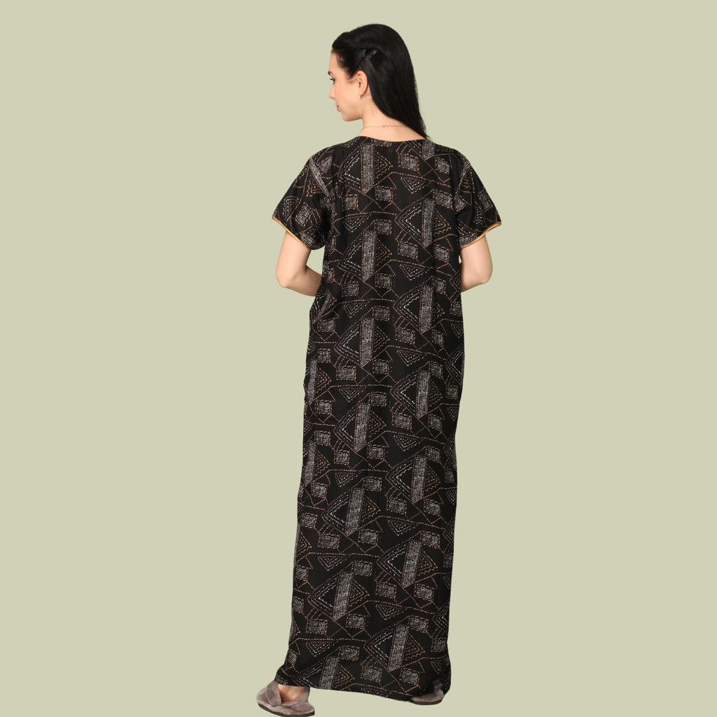 Printed Full-Length Night Gown