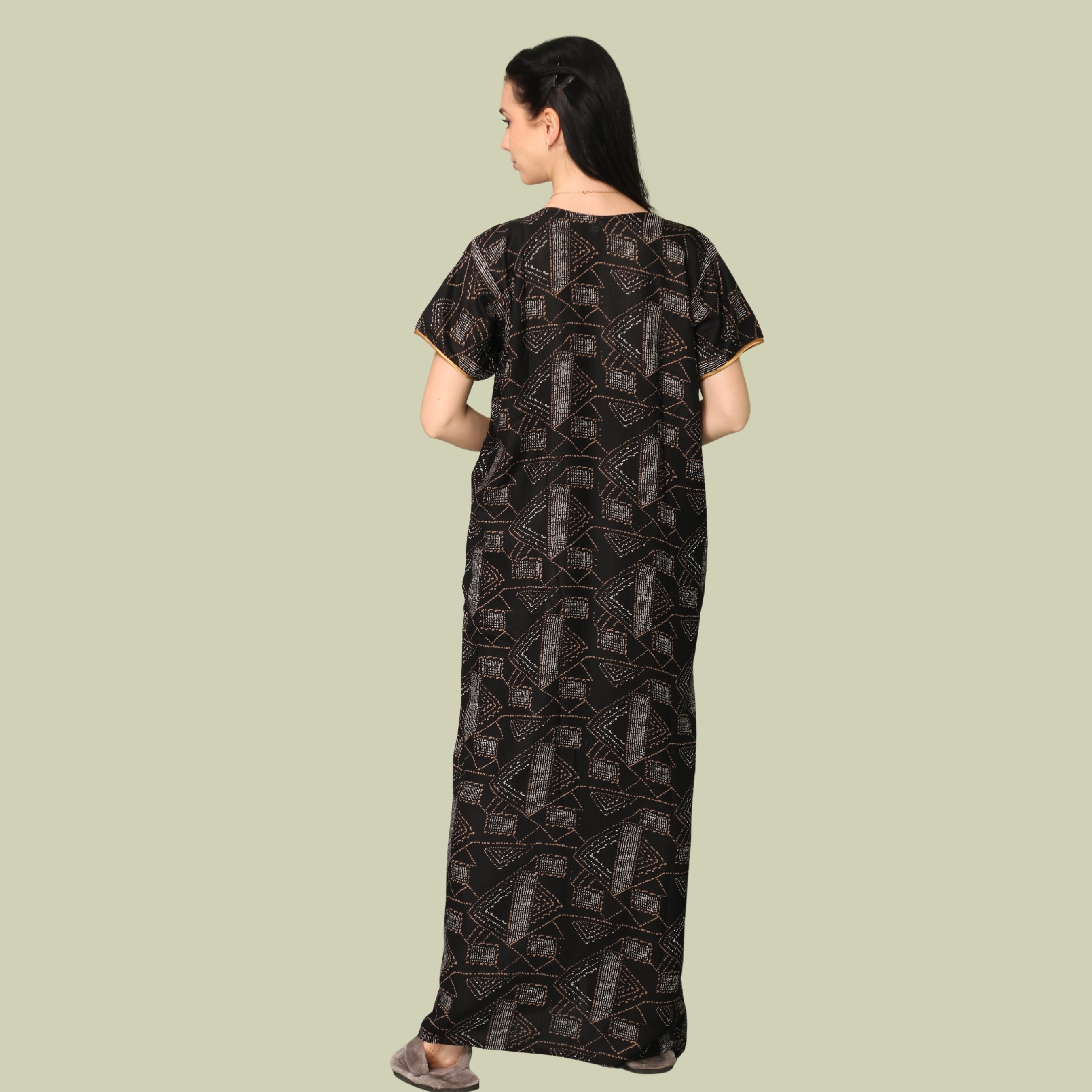 Printed Full-Length Night Gown