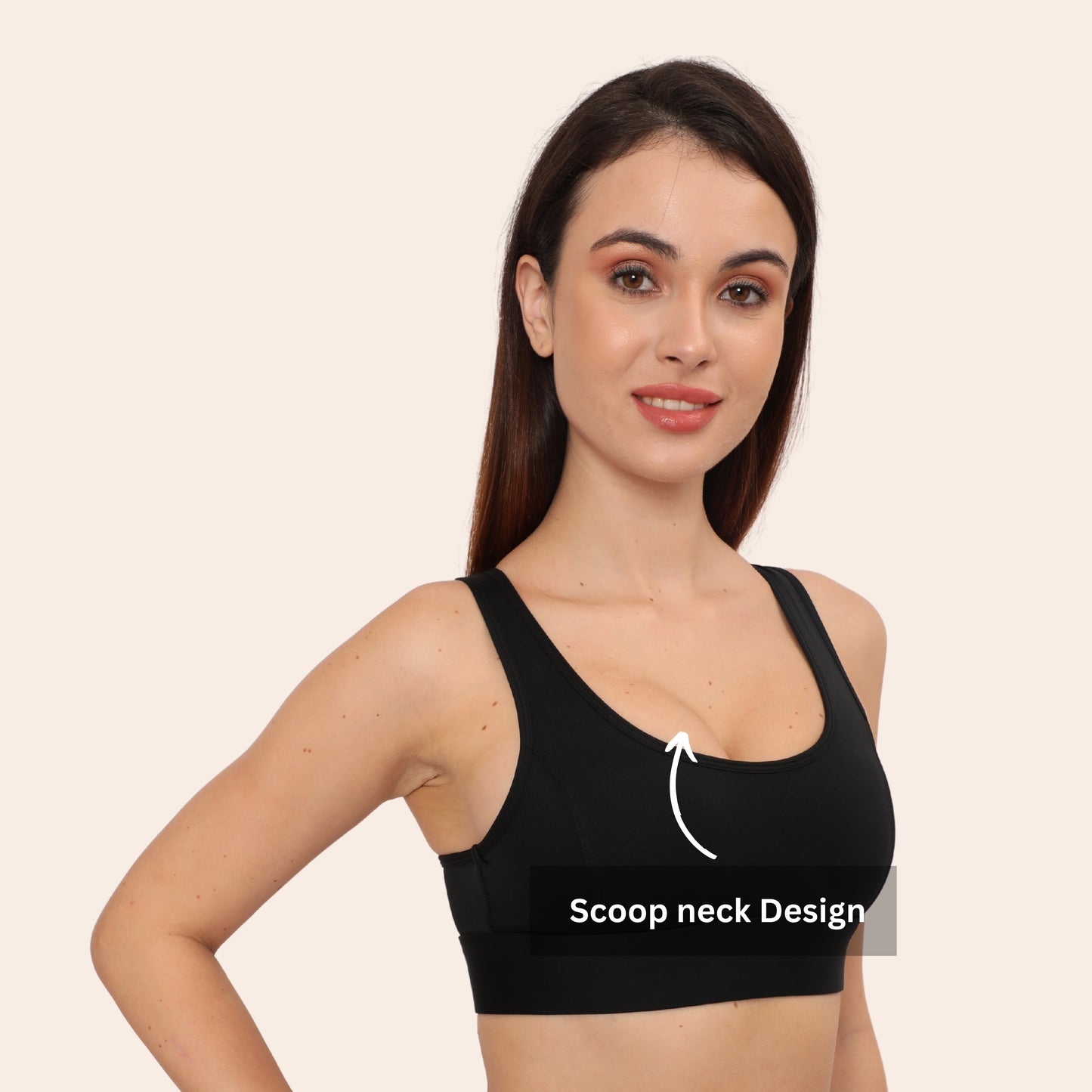Full Coverage, Non-Wired, Seamless, Stretchable & Support Activewear for Women
