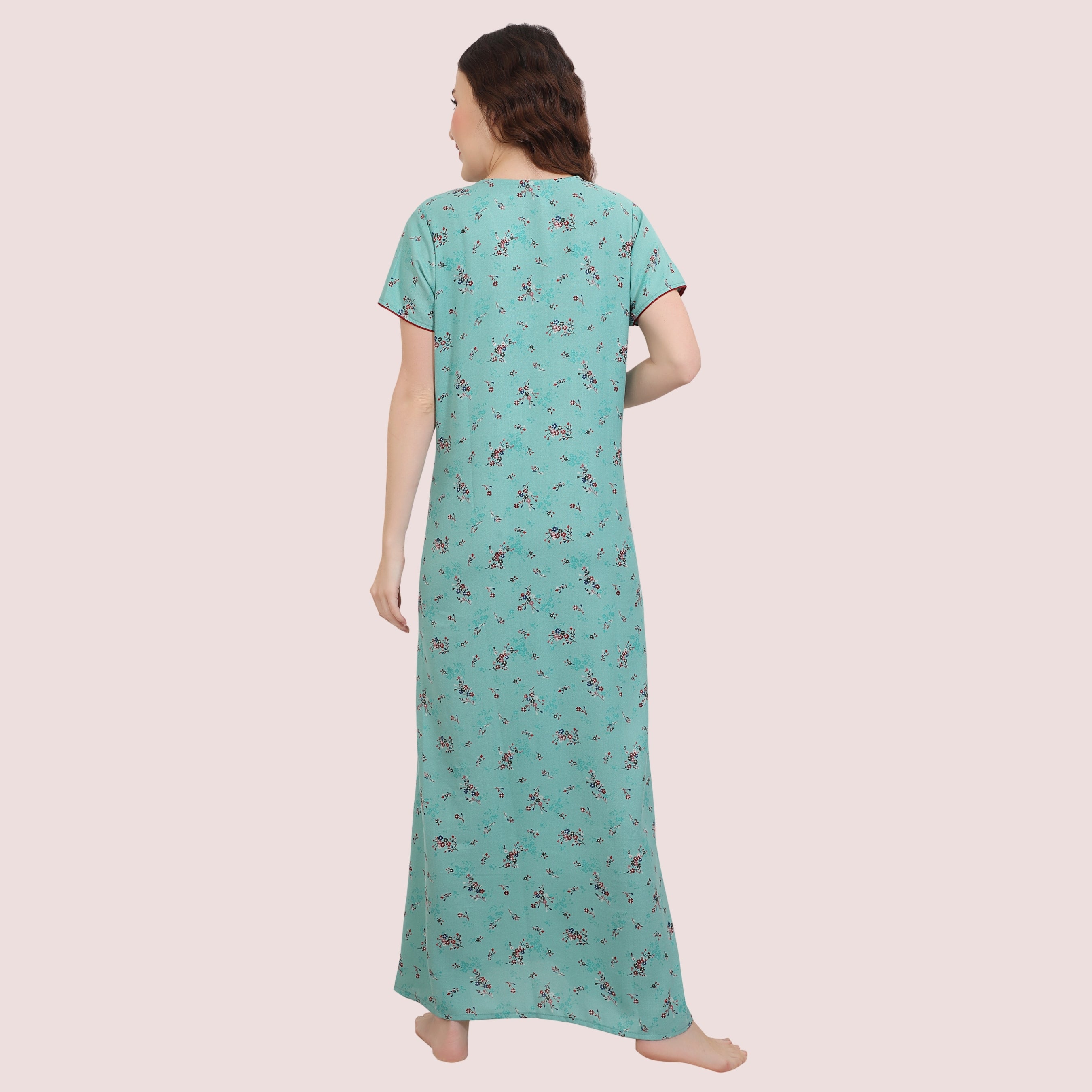 Printed Full-Length Night Gown