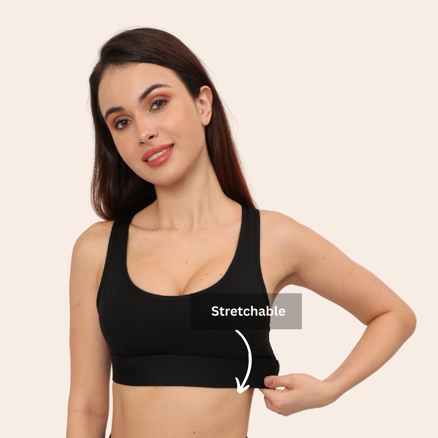 Full Coverage, Non-Wired, Seamless, Stretchable & Support Activewear for Women