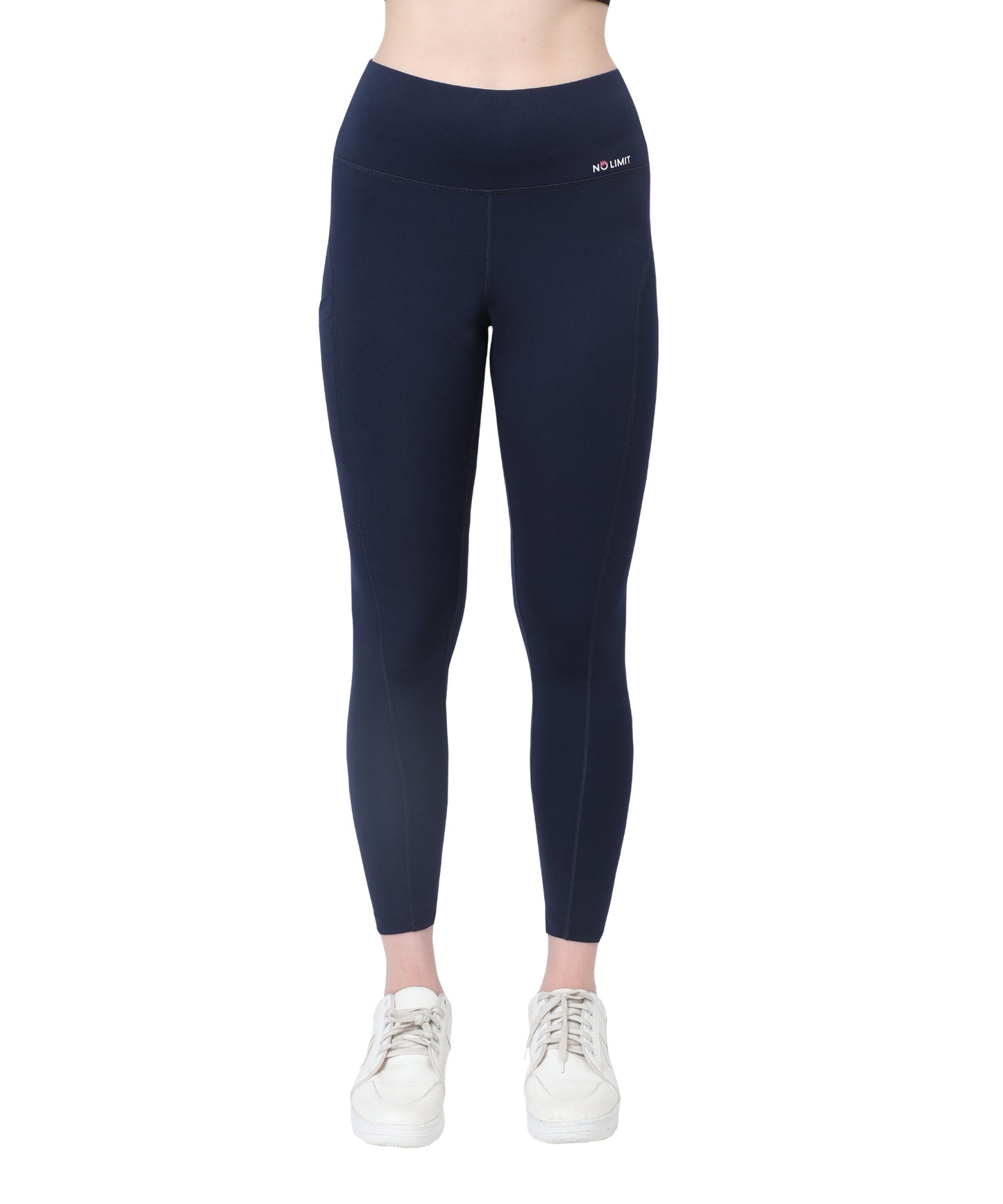 High Waist Gym Leggings with Side Pocket, 4-Way Stretch, Squat-Proof, Moisture-Wicking for Gym, Fitness, Training, Yoga & Activewear