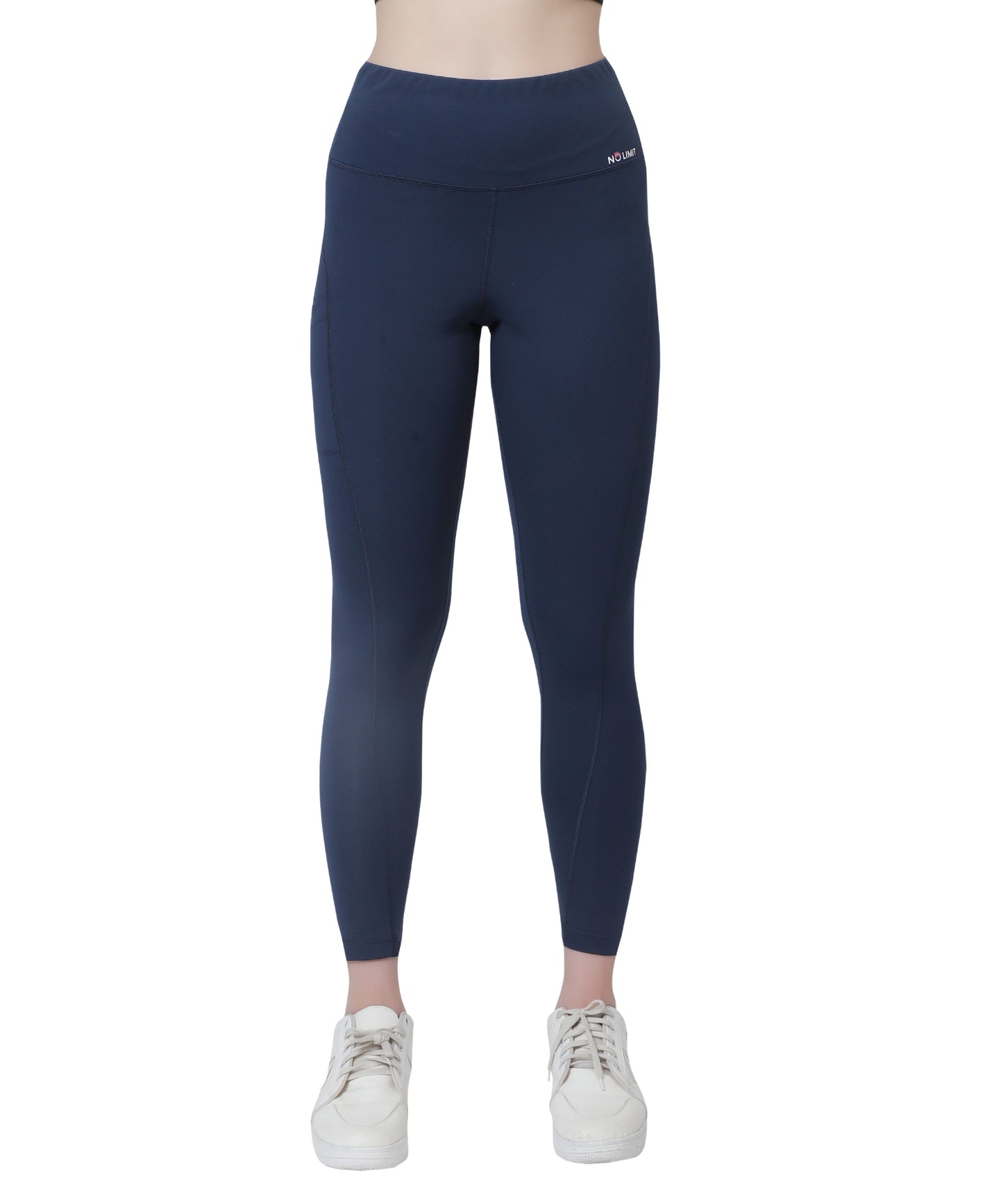 Glamoras Women’s Polyester Spandex High Waist Gym Leggings with Side Pocket, 4-Way Stretch, Squat-Proof, Moisture-Wicking Yoga Pants, Workout Tights for Running, Gym, Fitness, Training, Yoga & Activewear