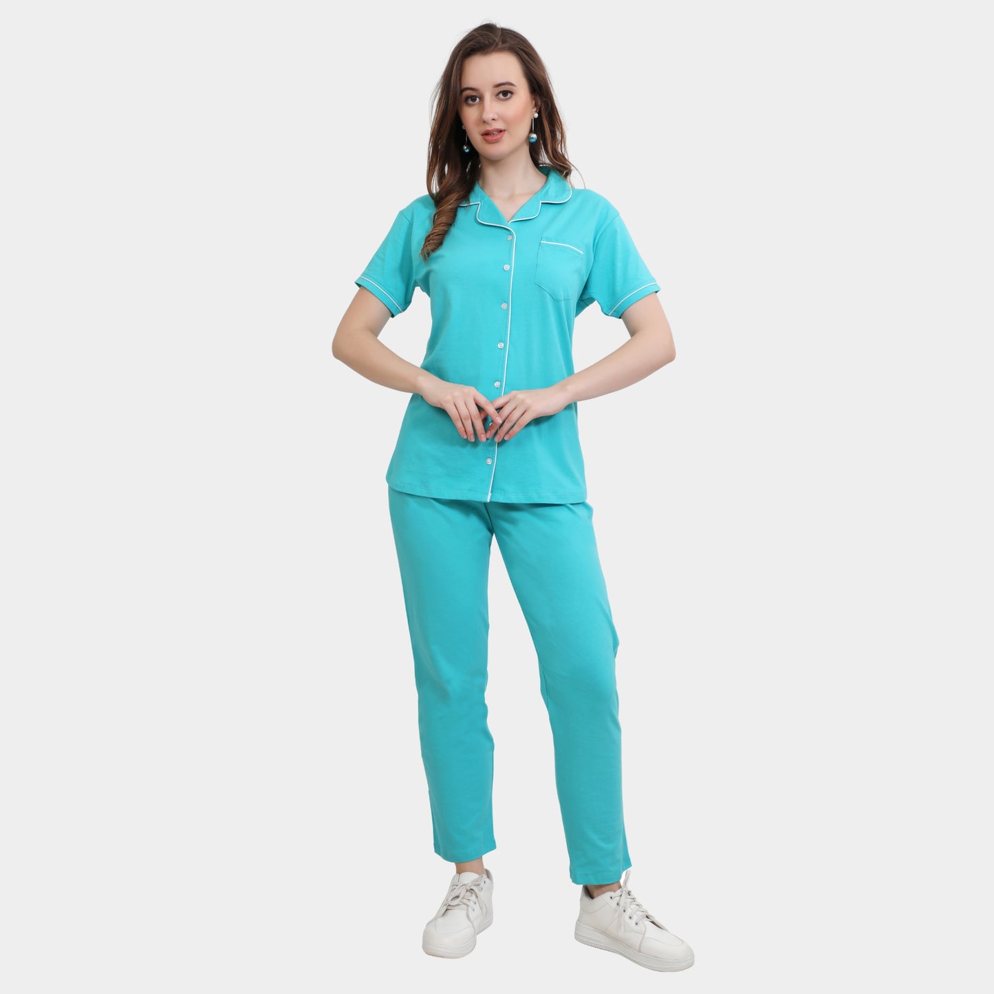 Plain Full Length Night Gown
