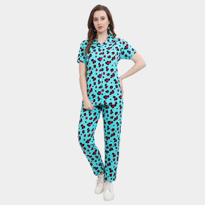 Printed Full Length Night Gown