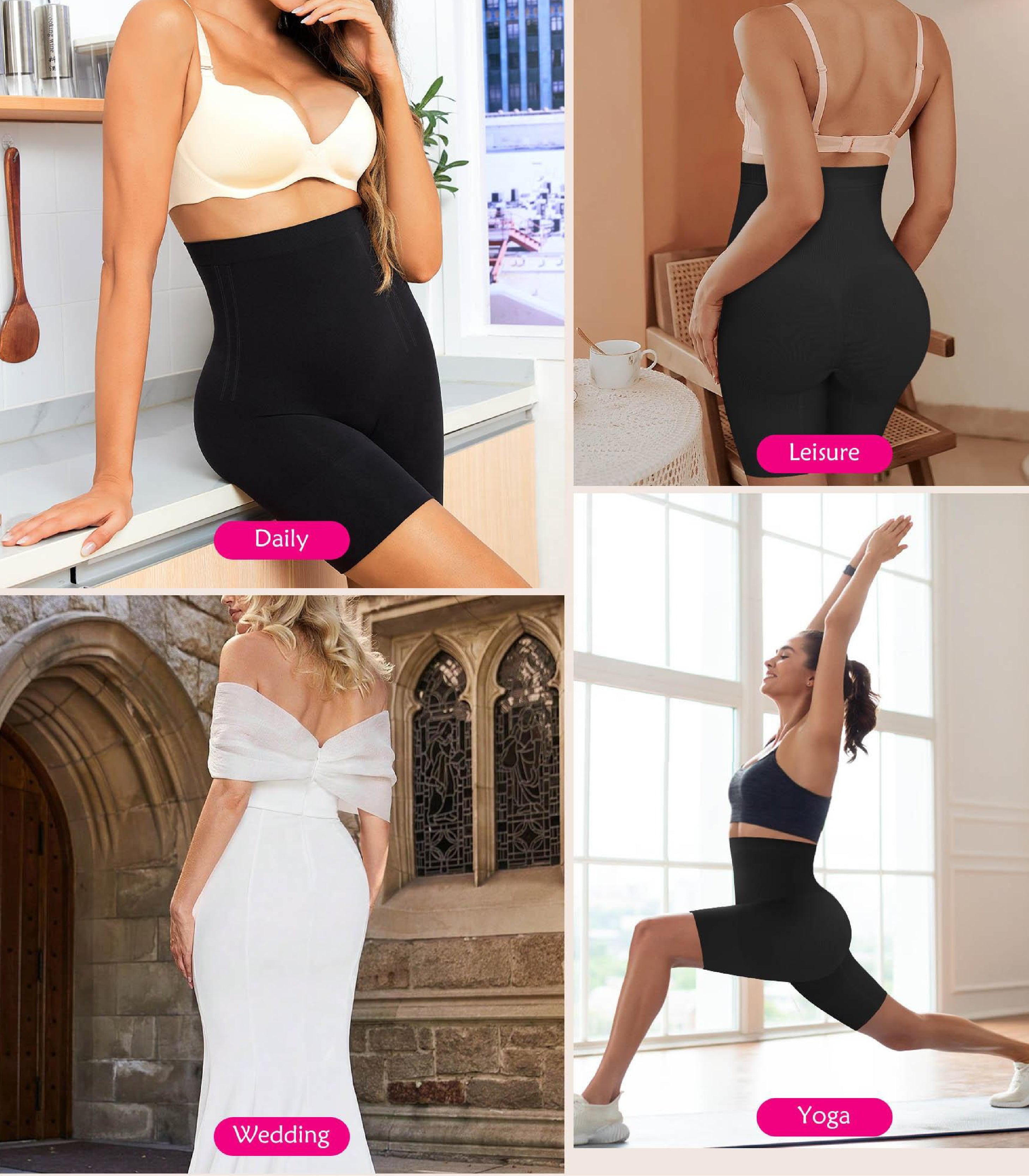 High Waist Tummy Control Shapewear With Lace