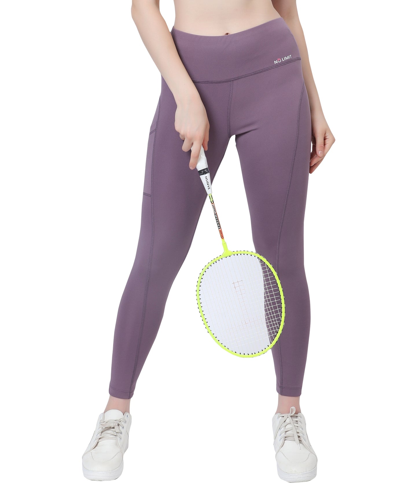 High Waist Gym Leggings with Side Pocket, 4-Way Stretch, Squat-Proof, Moisture-Wicking for Gym, Fitness, Training, Yoga & Activewear