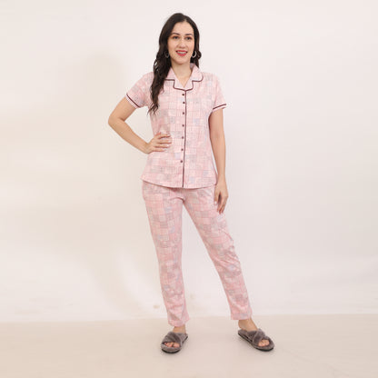 Printed Full Length Night Gown
