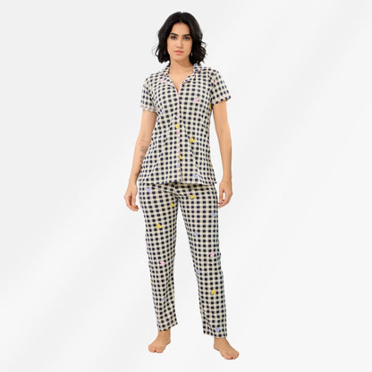 Printed Full Length Night Gown