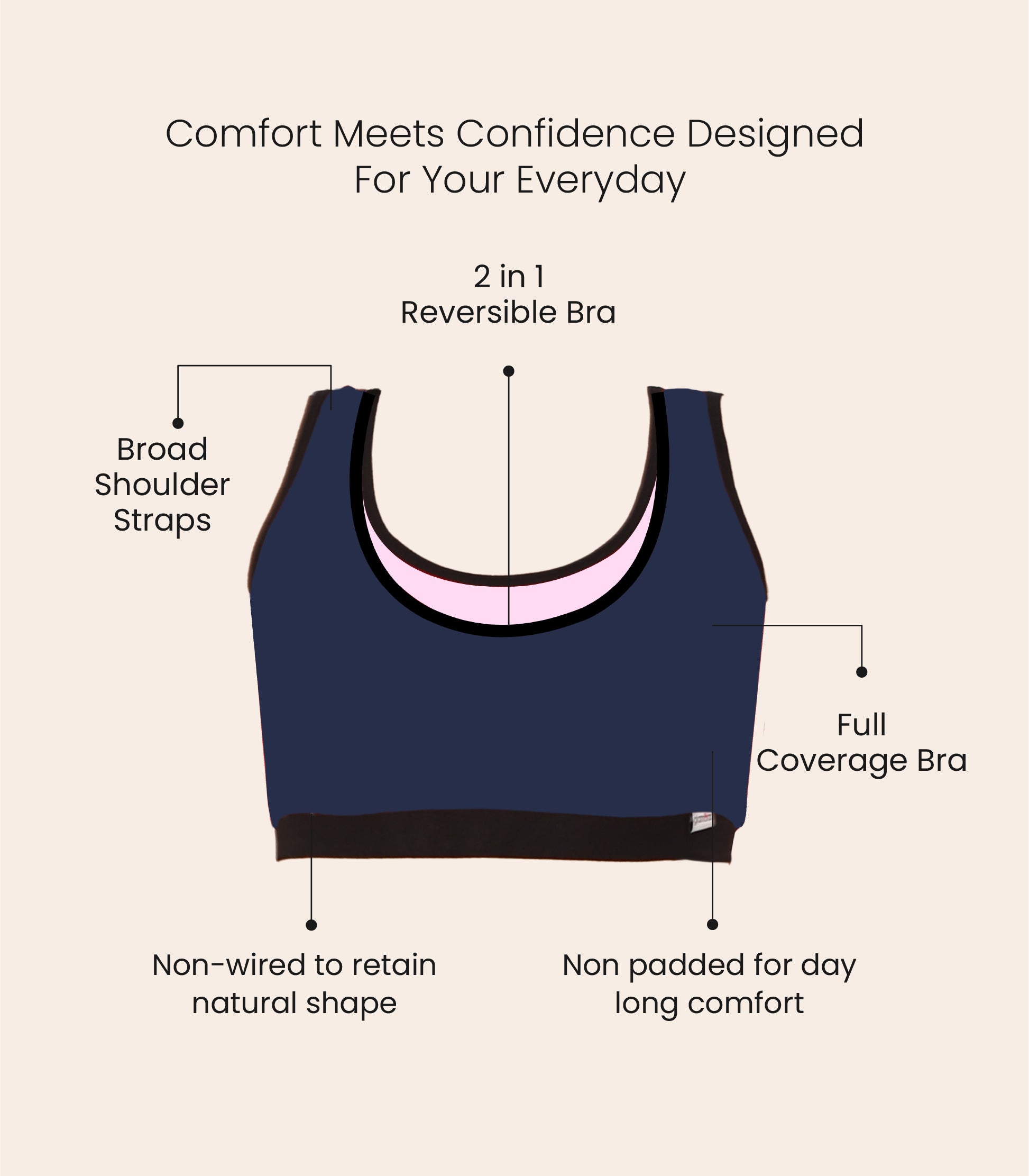 Sports Bra - 2-in-1 Reversible