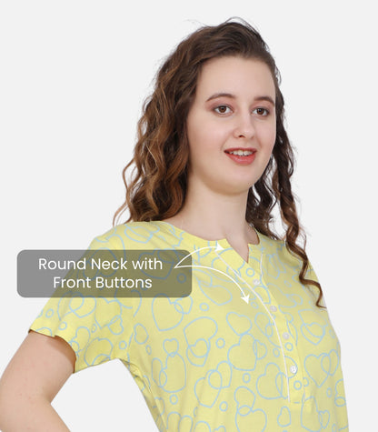 Hosiery Cotton Nighty Gown for Women