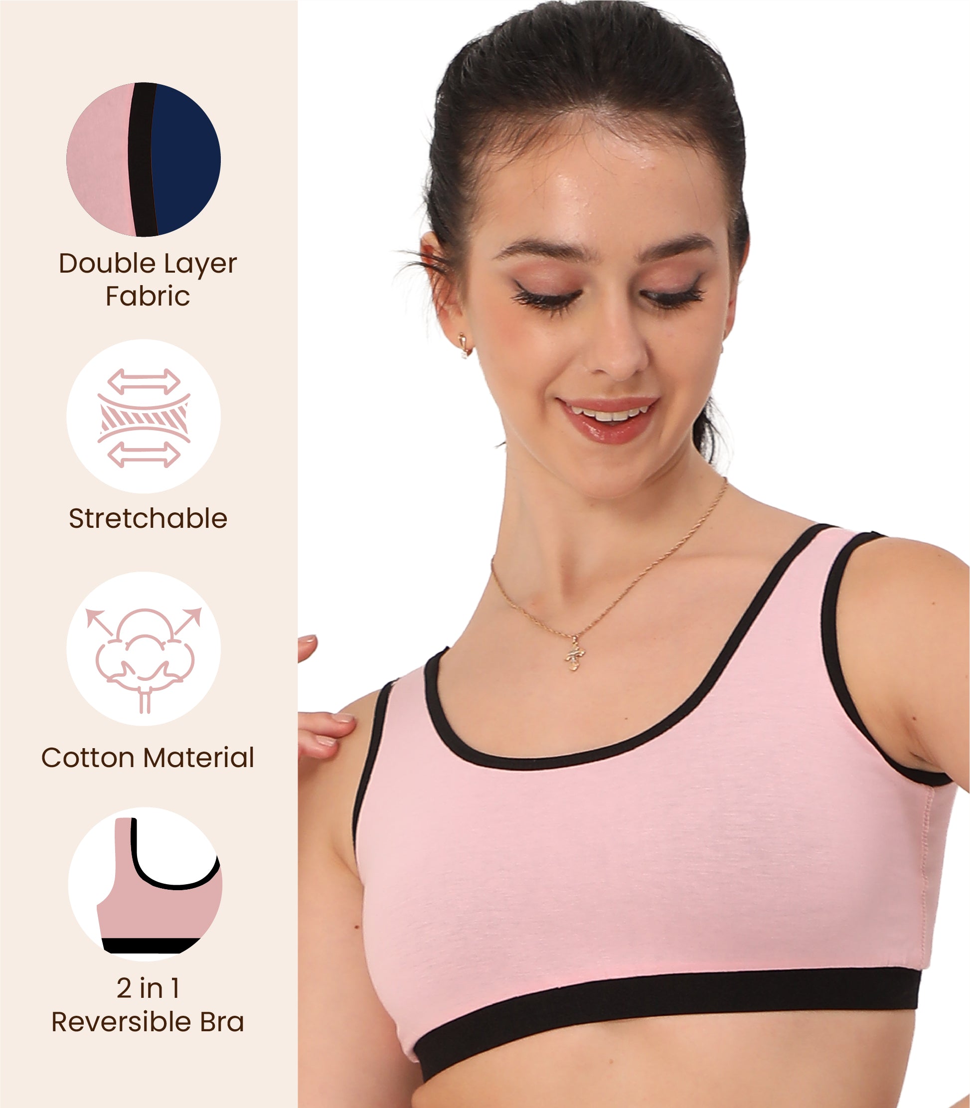 Sports Bra - 2-in-1 Reversible