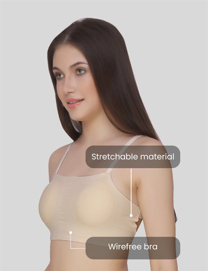 Nylon Spandex Everyday Regular Bra - Free Size
