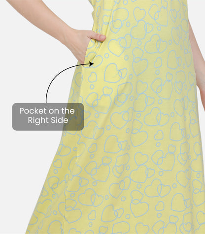 Hosiery Cotton Nighty Gown for Women
