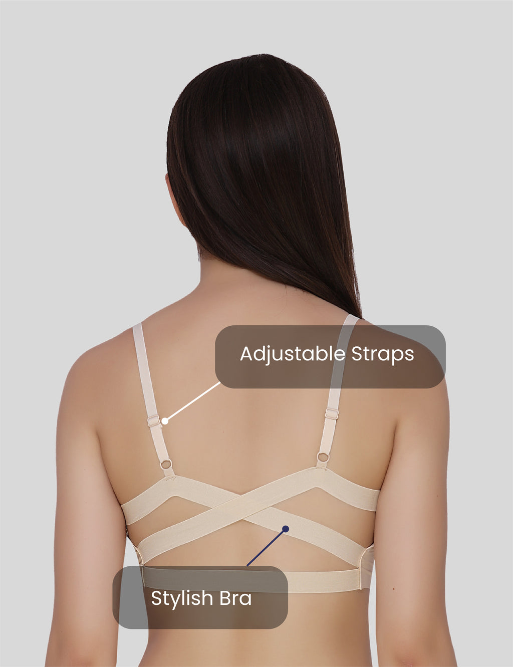 Nylon Spandex Everyday Regular Bra - Free Size