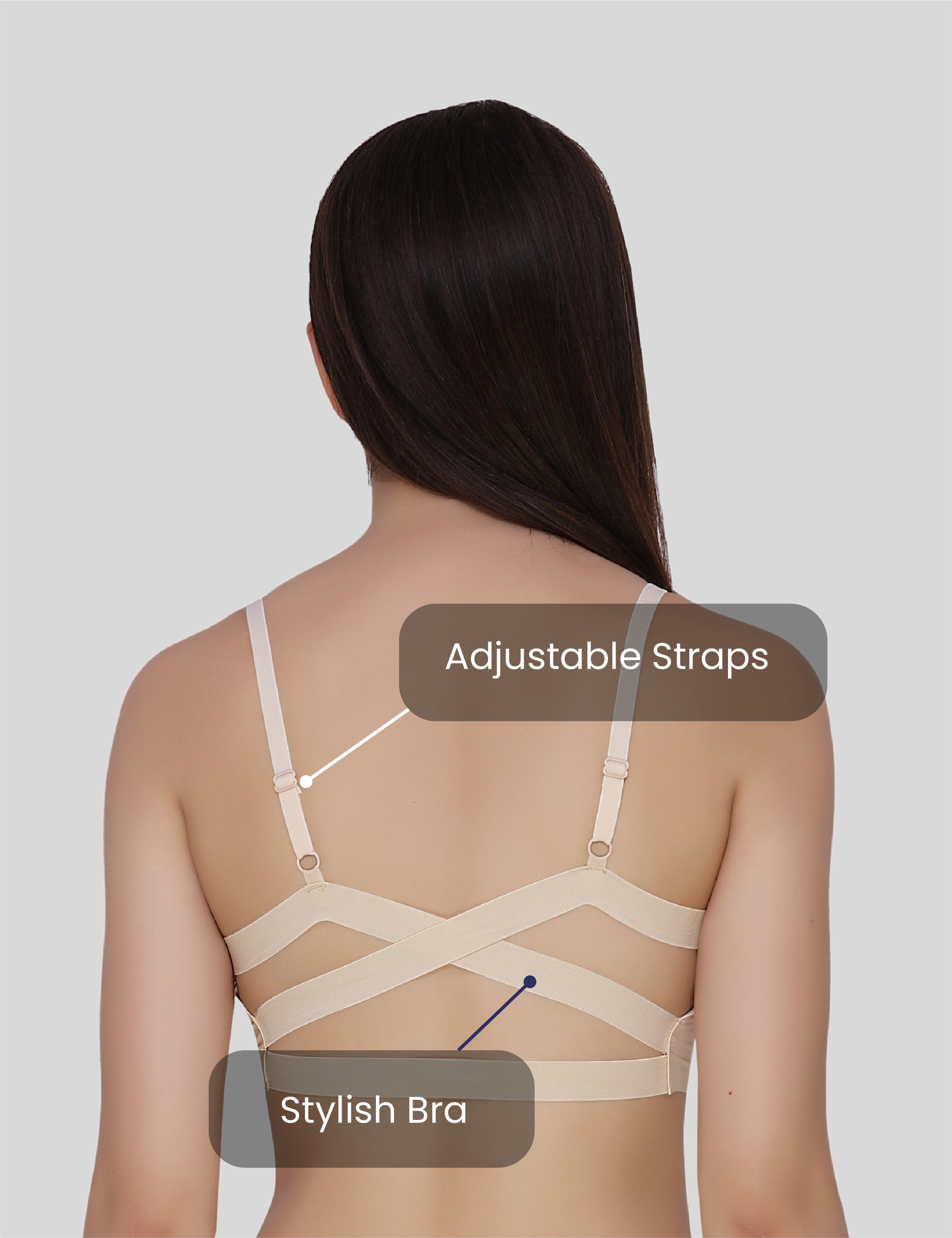 Nylon Spandex Everyday Regular Bra - Free Size