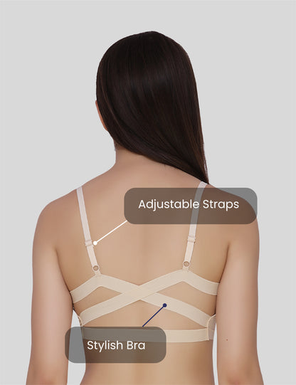 Nylon Spandex Everyday Regular Bra - Free Size