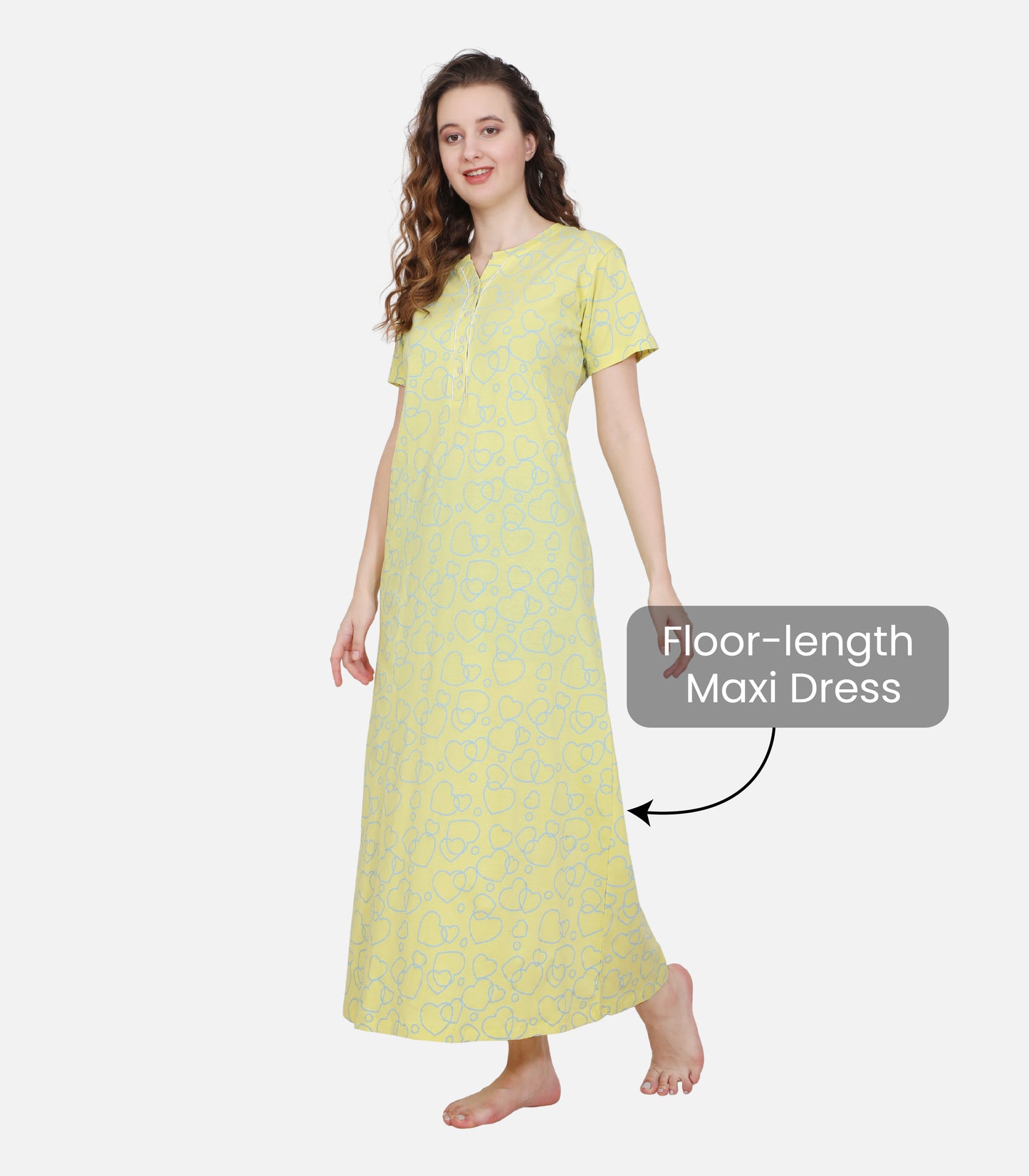 Hosiery Cotton Nighty Gown for Women