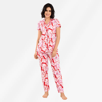 Printed Full Length Night Gown