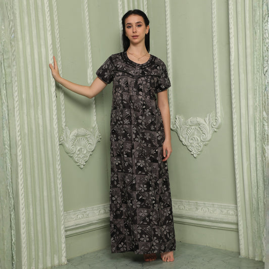 Printed Full-Length Night Gown