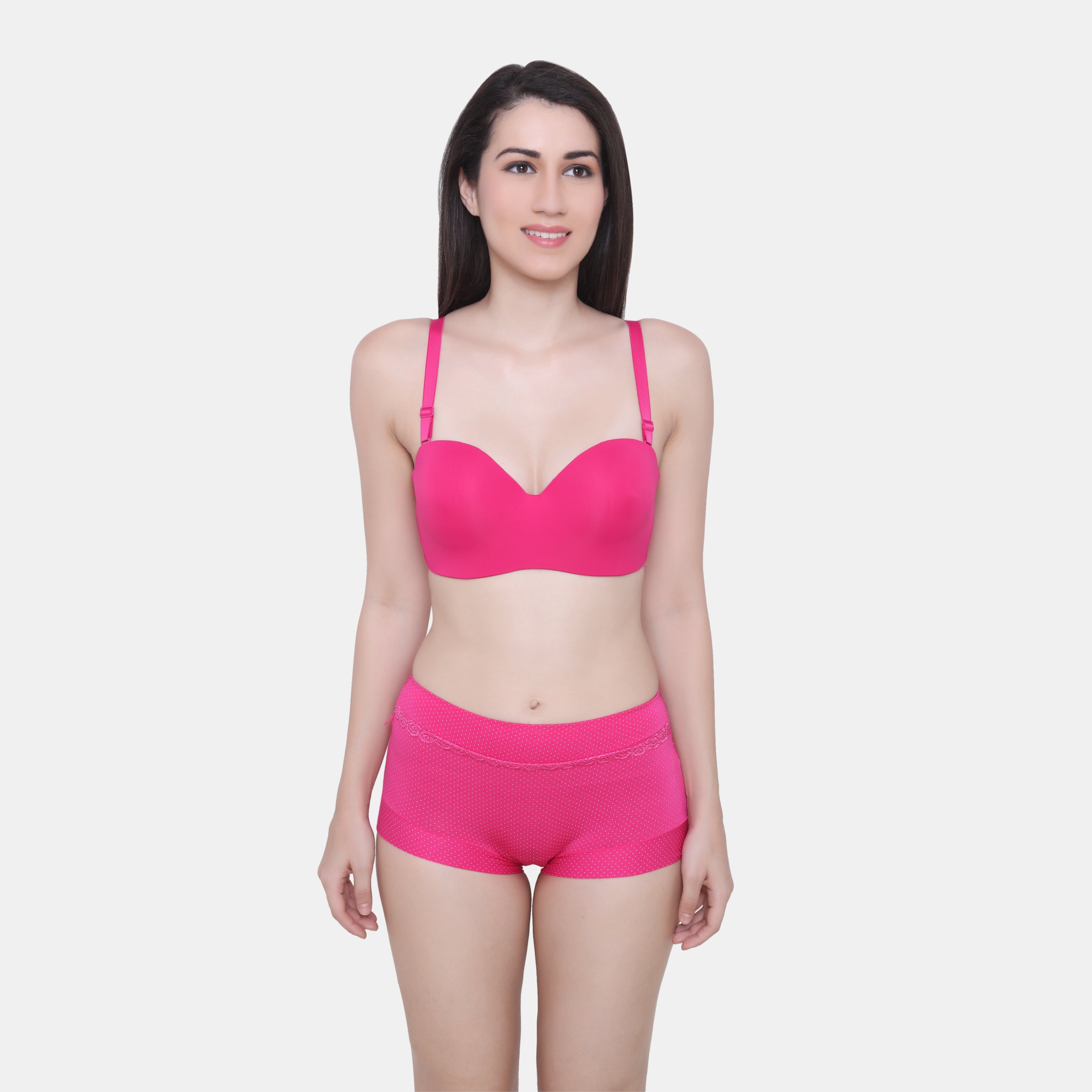 Cotton Mid-Rise Floral Lace Full Coverage Boy Shorts Panties