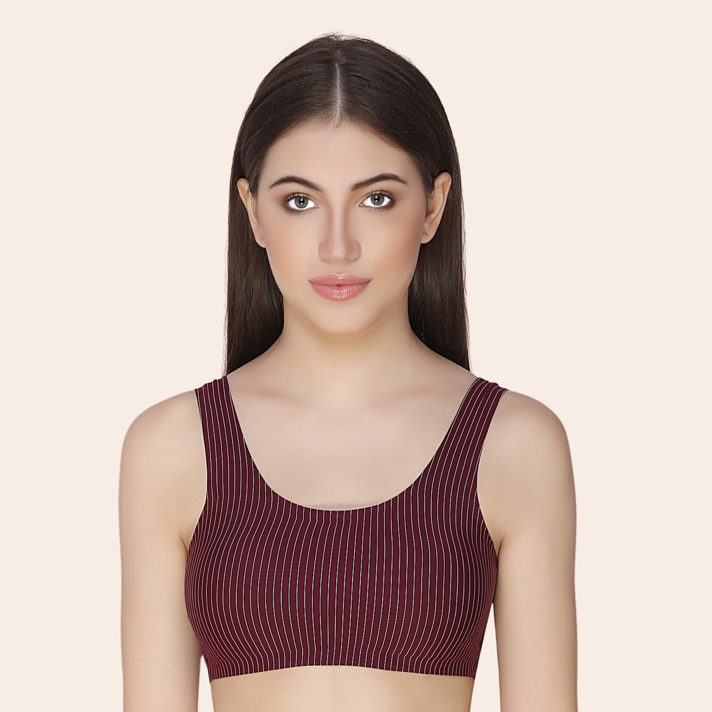 Nylon Elastane Ice Silk Non Wired Seamless Removable Pads Everyday Bra