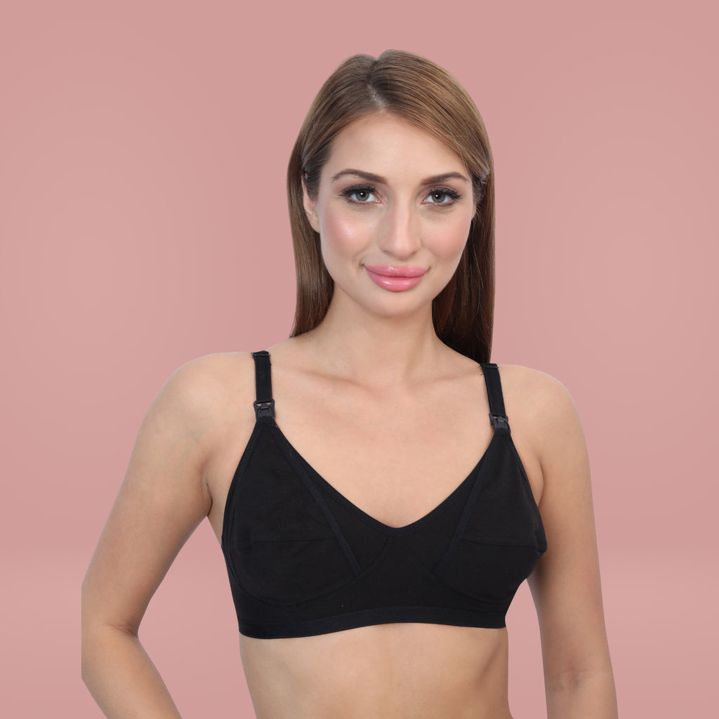 Cotton Non Padded Non Wired Full Coverage Maternity Bra