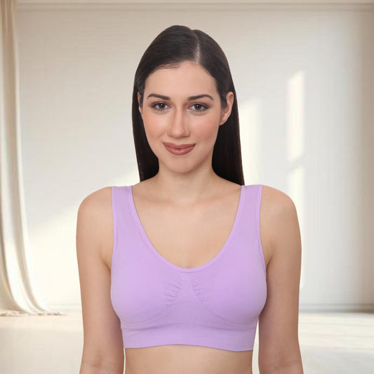 Seamless Stretchy Low Impact Yoga Workout Bra