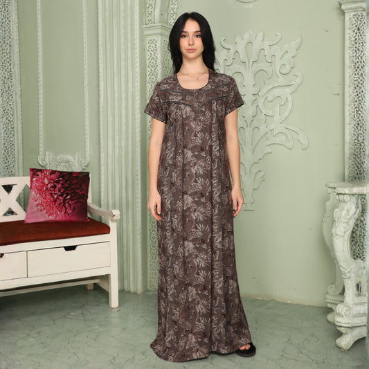 Printed Full-Length Night Gown