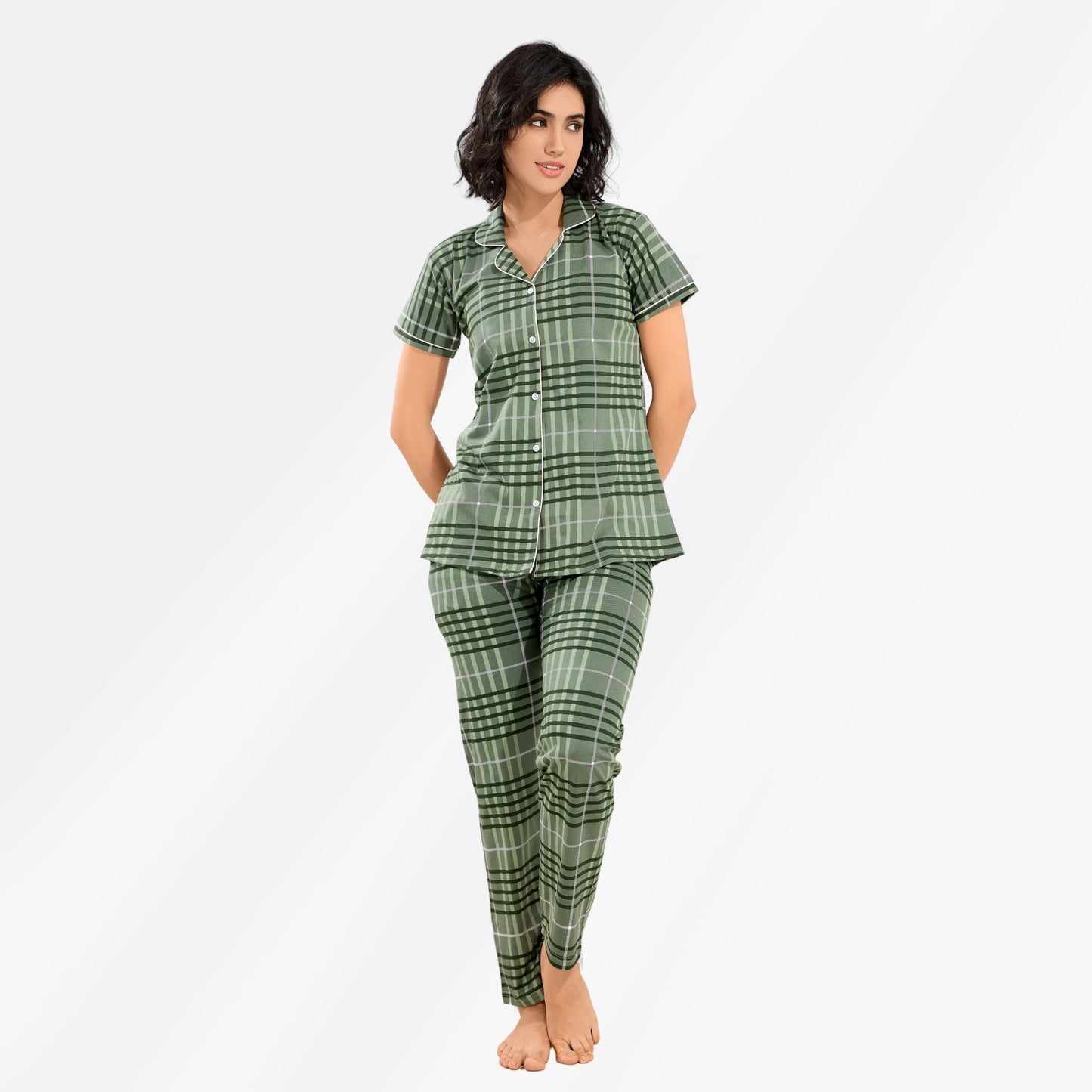 Printed Full Length Night Gown