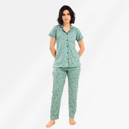 Printed Full Length Night Gown