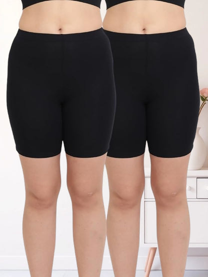Women & Girls Bamboo, Spandex High Coverage Shorts
