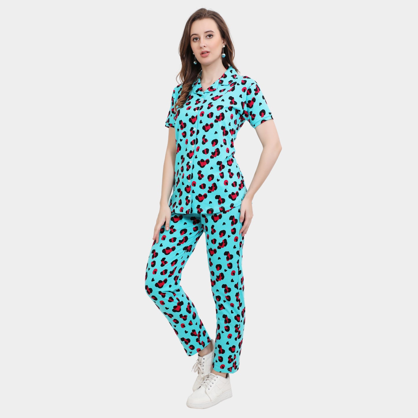 Printed Full Length Night Gown