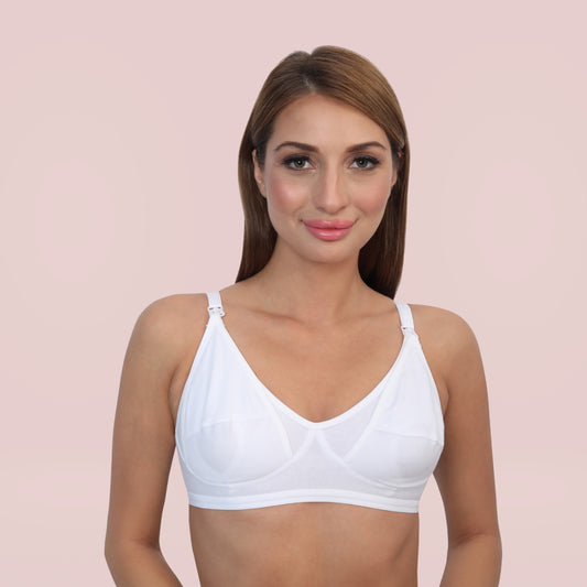 Cotton Non Padded Non Wired Full Coverage Maternity Bra