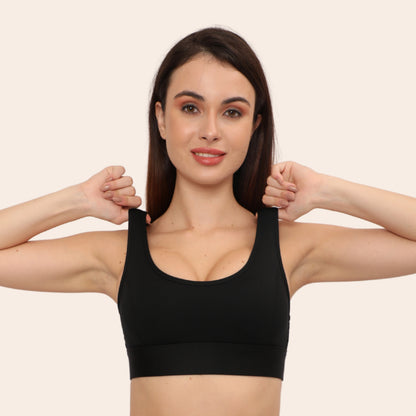 Full Coverage, Non-Wired, Seamless, Stretchable & Support Activewear for Women