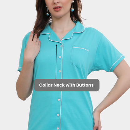 Plain Full Length Night Gown