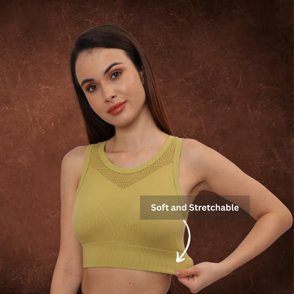 High Support Padded Wireless Sports Bra