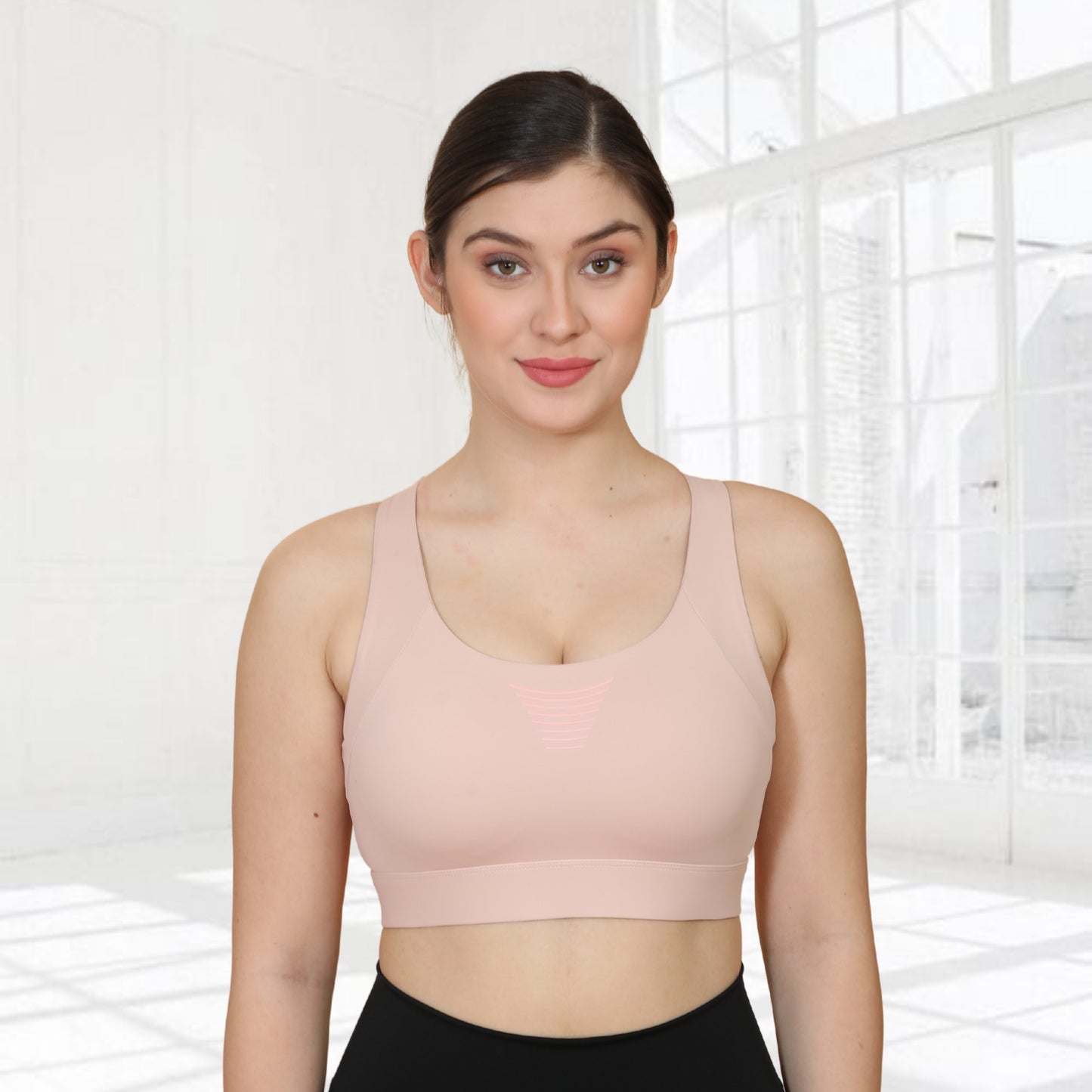 High Impact Strappy Criss Cross Back Workout Sports Bra